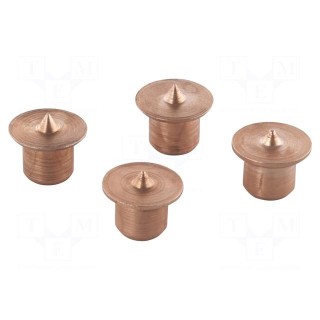 Punch; Application: for dowel connections; 8mm; 4pcs.