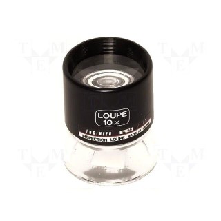 Desk magnifier | Mag: x10 | Lens diam: 25mm