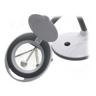 Desktop magnifier with backlight | 3dpt,12dpt | Ø101.6mm | Ø4"