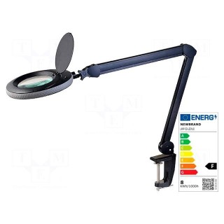 Desktop magnifier with backlight | 5dpt(x2.25) | Ø120mm | Ø4.72"