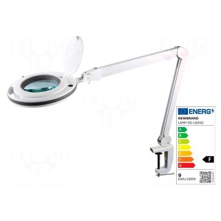 Desktop magnifier with backlight | Mag: 5dpt(x2.25) | 9W | Plug: EU