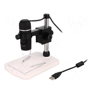 Digital microscope | Mag: x10÷x300 | 90g | Interface: USB 2.0