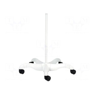 Mobile stand | Features: 5 wheels | Application: for lamps | white