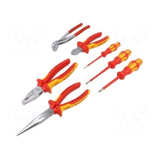 Kit: for assembly work | for electricians | bag | 7pcs.
