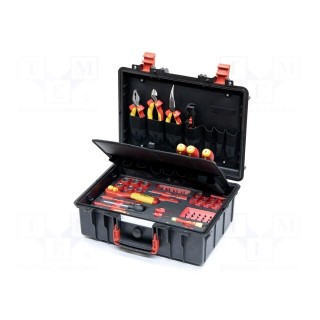 Kit: general purpose | for electricians,electric cars | 1kV | case