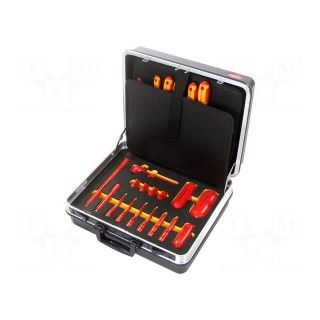 Kit: general purpose | for electricians,electric cars | 1kV | case