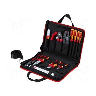 Kit: for assembly work | for electricians | case | 14pcs.