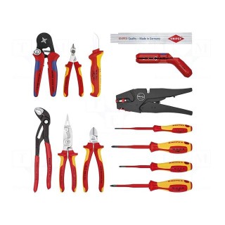Kit: for assembly work | for electricians | case | 14pcs.