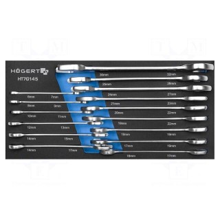 Tool: wrenches set | 15pcs | Kind of wrench: spanner