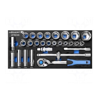 Tool: wrenches set | 28pcs | Kind of wrench: socket spanner
