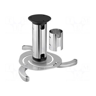 Ceiling mount | silver | adjustable | 10kg | Hmin: 130mm | Hmax: 200mm
