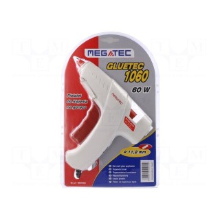 Hot melt glue gun | Ø: 11mm | 230VAC | 60W | Effic: 18g/min | max.193°C