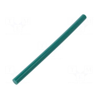 Hot melt glue | Ø: 11mm | green | L: 200mm | Bonding: 15÷20s | 5pcs.