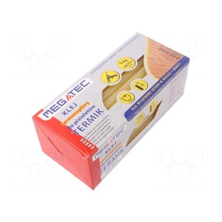 Hot melt glue | Ø: 11mm | yellow | L: 200mm | Bonding: 3÷5s | 50pcs.