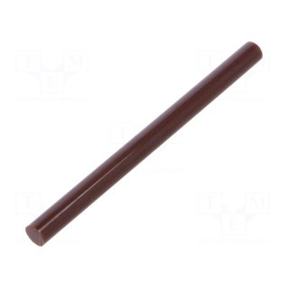 Hot melt glue | Ø: 7.2mm | brown | L: 100mm | Bonding: 20÷30s | 12pcs.