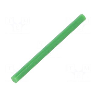 Hot melt glue | Ø: 7.2mm | green | L: 100mm | Bonding: 20÷30s | 12pcs.