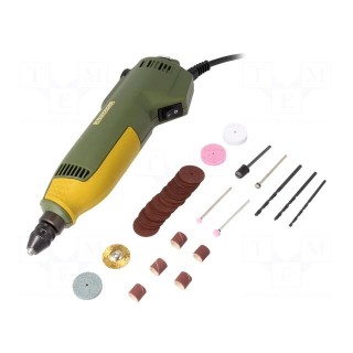 Drill with accessories | 100W | Plug: EU | 5000÷20000rpm | 0.5÷3.2mm