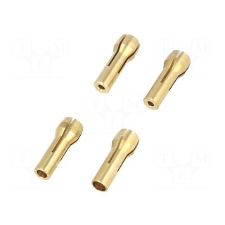Collets for drill holder | 0.3÷3.2mm | Pcs: 4 | Application: D-1504