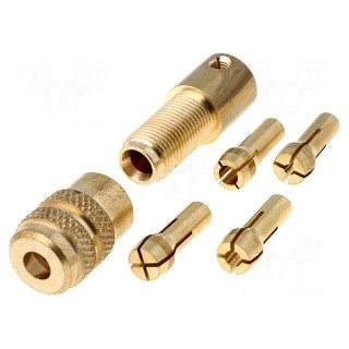 Drill holder | 0.3÷3.2mm | for Donau drills | brass