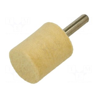 Grinding pin | for polishing metals | felt | with lever