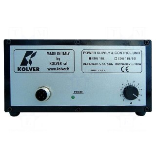 Power supply | Plug: EU | 138x118x37mm | Application: KOLV-KBL