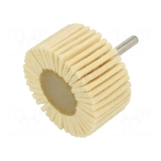Wheel | for polishing metals | felt | Mounting: rod 6mm | with lever