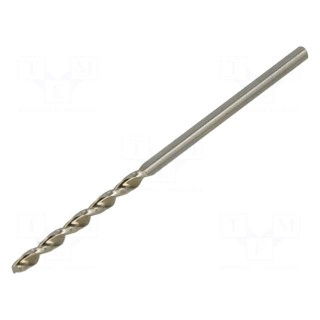 Drill bit | for metal | Ø: 1.5mm | L: 40mm | Working part len: 18mm