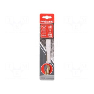 Drill bit | for metal | Ø: 1mm | 5pcs | Features: grind blade | blister
