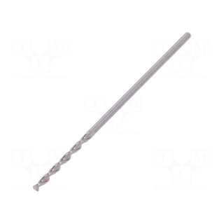 Drill bit | for metal | Ø: 1mm | L: 34mm | HSS-CO | Conform to: DIN 338