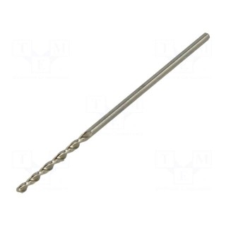 Drill bit | for metal | Ø: 1mm | L: 34mm | Working part len: 12mm