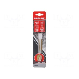 Drill bit | for metal | Ø: 2.5mm | 3pcs | Features: grind blade