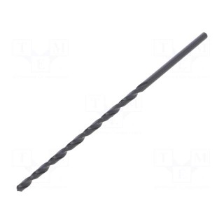 Drill bit | for metal | Ø: 2.5mm | L: 95mm | HSS | Working part len: 62mm