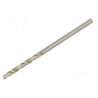 Drill bit | for metal | Ø: 2mm | high speed steel grounded HSS-G
