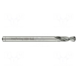 Drill bit | for metal | Ø: 4.5mm | L: 80mm | Working part len: 24mm