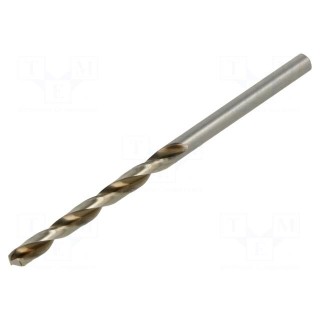 Drill bit | for metal | Ø: 3.3mm | L: 65mm | Working part len: 36mm