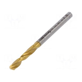 Drill bit | for metal | Ø: 3.8mm | L: 55mm | HSS-CO | film,separately