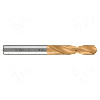 Drill bit | for metal | Ø: 8mm | L: 79mm | HSS-CO | Features: grind blade