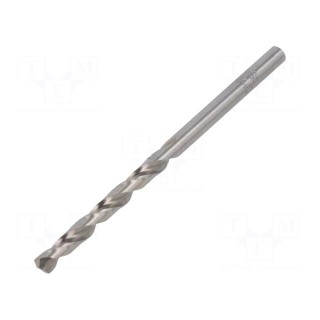 Drill bit | for metal | Ø: 4mm | L: 75mm | Working part len: 43mm