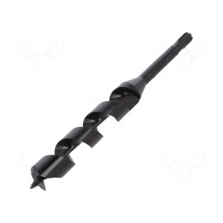 Drill bit | for wood | Ø: 22mm | L: 210mm | HSS | Working part len: 140mm