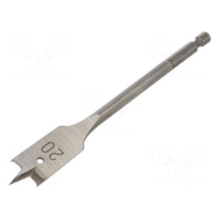 Drill bit | for wood,feather | Ø: 20mm | L: 152mm