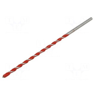 Drill bit | Ø: 6mm | 15/64" | L: 200mm | steel | tungsten carbide