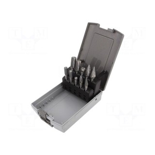 Rotary burr | cemented carbide | Drill Bit: for metal | 6mm | 10pcs.