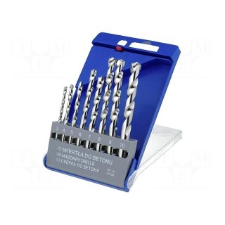 Drill set | for concrete | steel | box | concrete | Mounting: standard