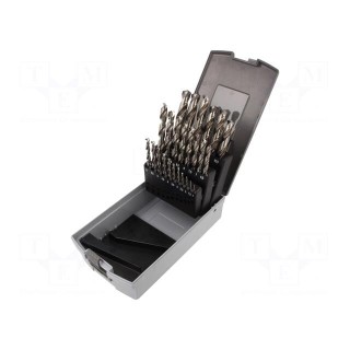 Drill set | for metal | high speed steel grounded HSS-G | 25pcs.