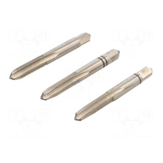 Kit: taps | for blind holes,to the through holes | L: 50mm | 4,9mm
