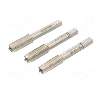 Kit: taps | for blind holes,to the through holes | L: 56mm | 4,9mm