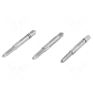 Kit: taps | for blind holes,to the through holes | L: 50mm | 4,9mm