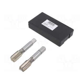 Tap | high speed steel grounded HSS-G | G 1/4" | 19 | 70mm | 9mm | 2pcs.