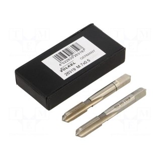 Tap | high speed steel grounded HSS-G | M7 | 0.5 | 50mm | 4,9mm | 2pcs.