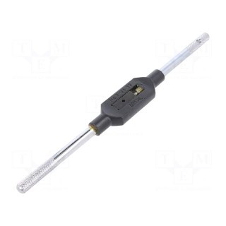 Tap wrench | steel | Grip capac: 5/32"-1/2",G 1/8",M4-M12 | 280mm
